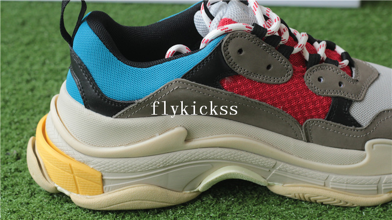 Balenciaga 2017 Fall Winter Triple-S Grey Red